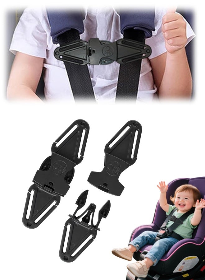 حزام أمان مانع للهروب من مقعد السيارة، مشبك أمان لحزام مقعد الطفل، مشبك حزام أمان عالمي للأطفال يمنع الأطفال من إخراج أذرعهم من مقعد السيارة الآمن للأطفال - Image 1